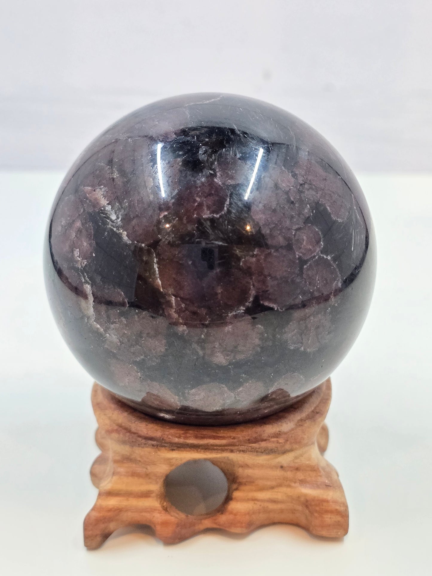 Garnet & Astrophyllite sphere