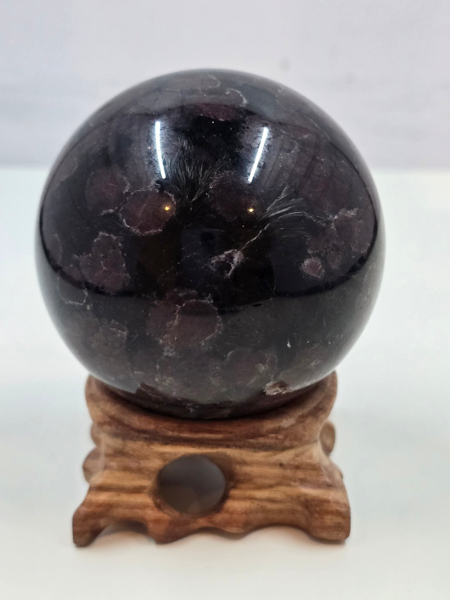 Garnet & Astrophyllite sphere