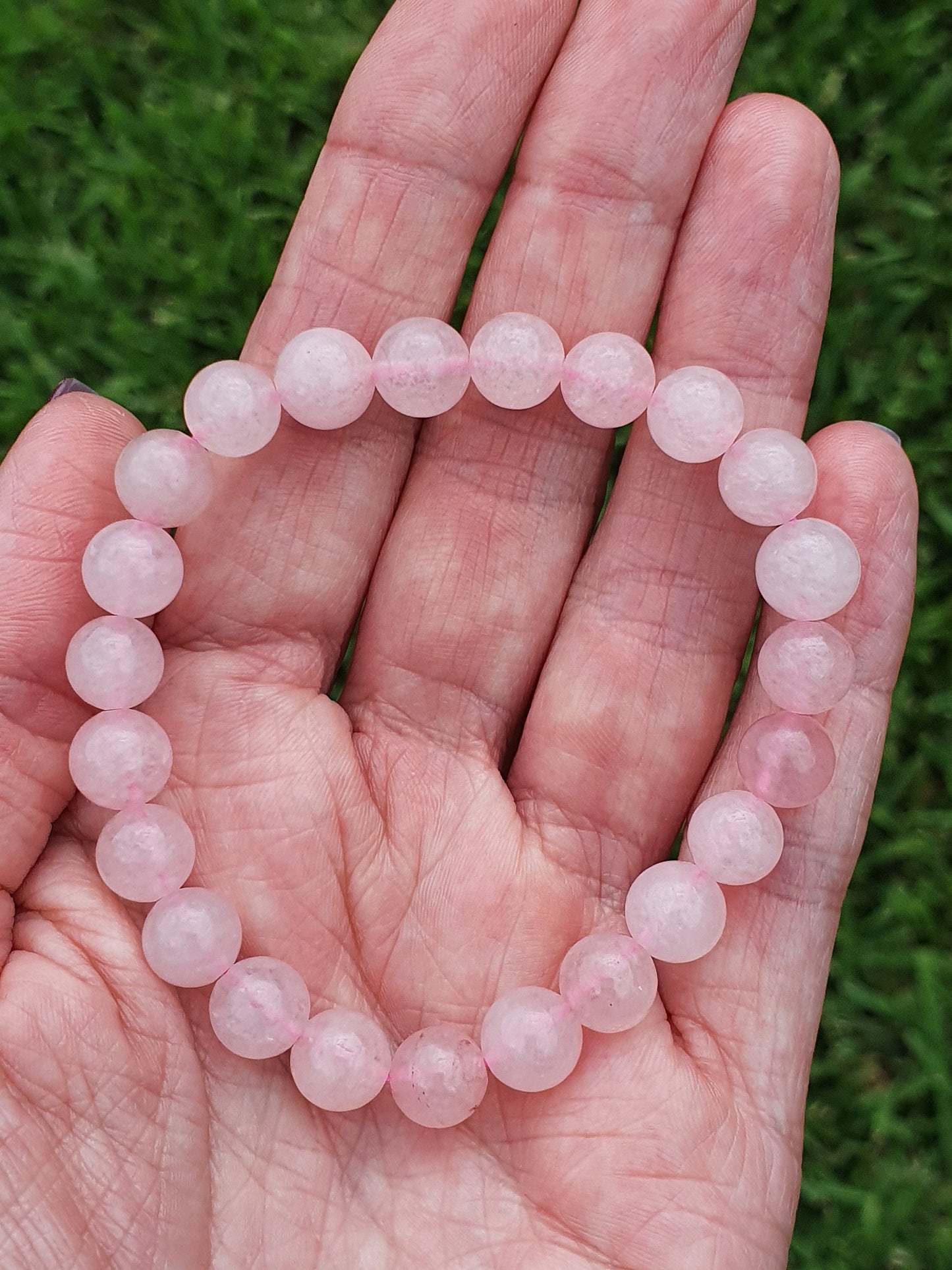 Rose Quartz 8mm bead bracelet
