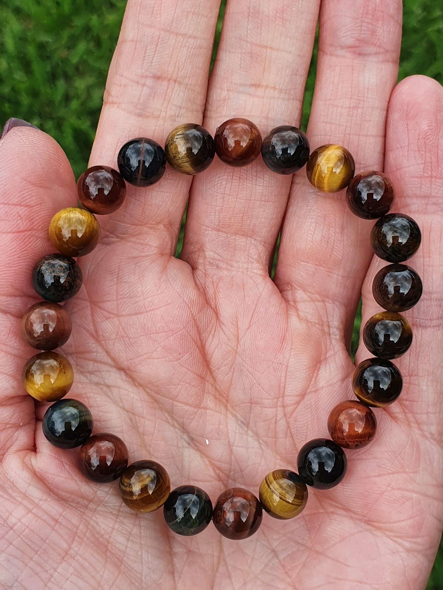 Tigers eye tri colour 8mm bracelet
