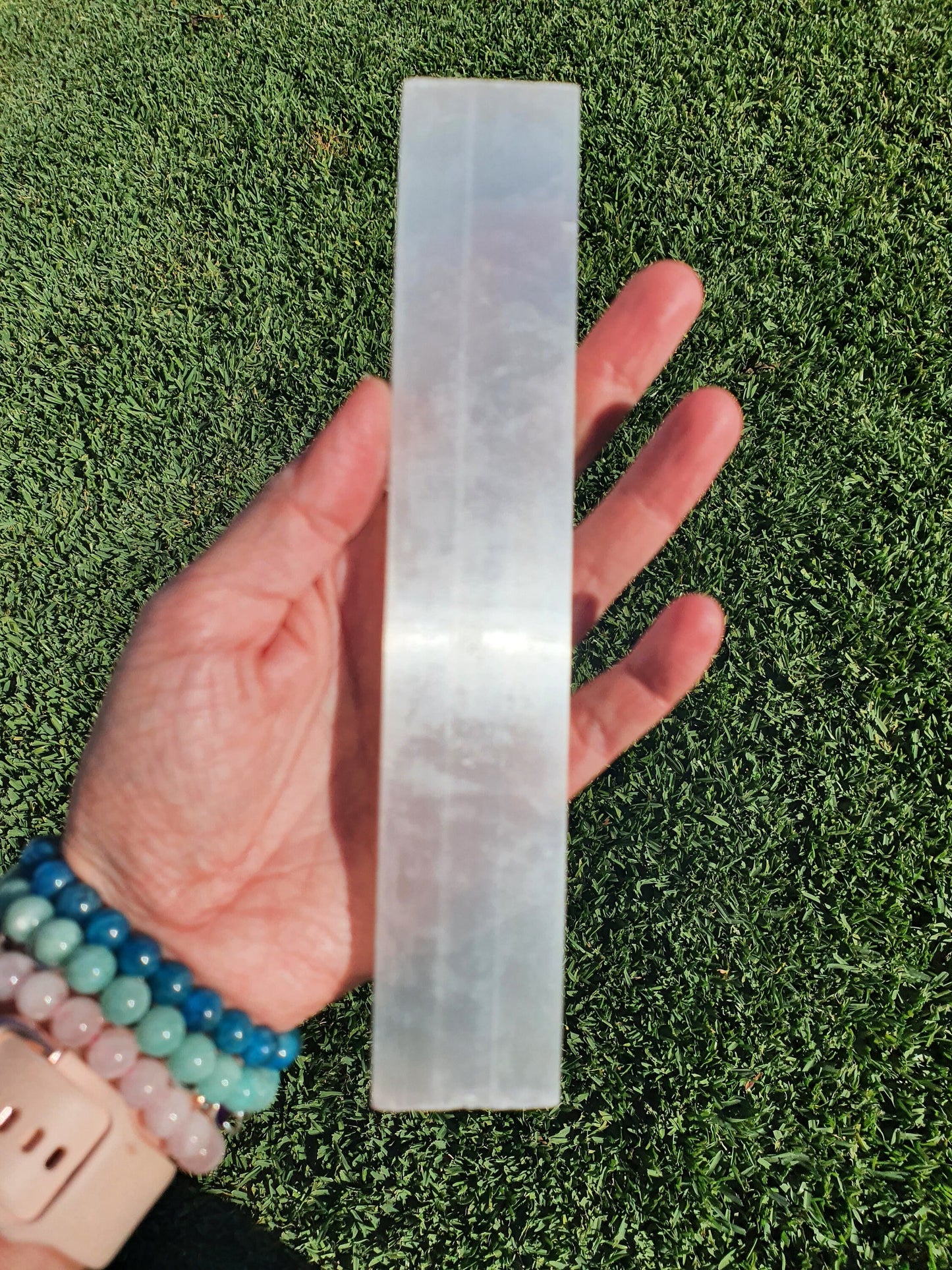 Selenite Moon cleansing stick