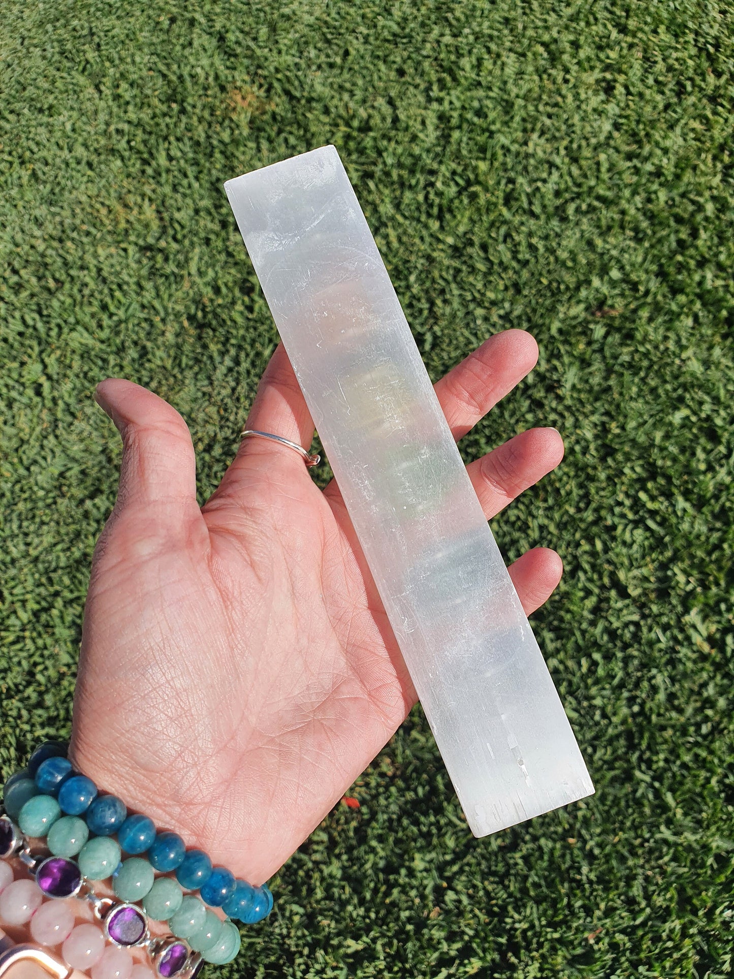 Selenite Moon cleansing stick