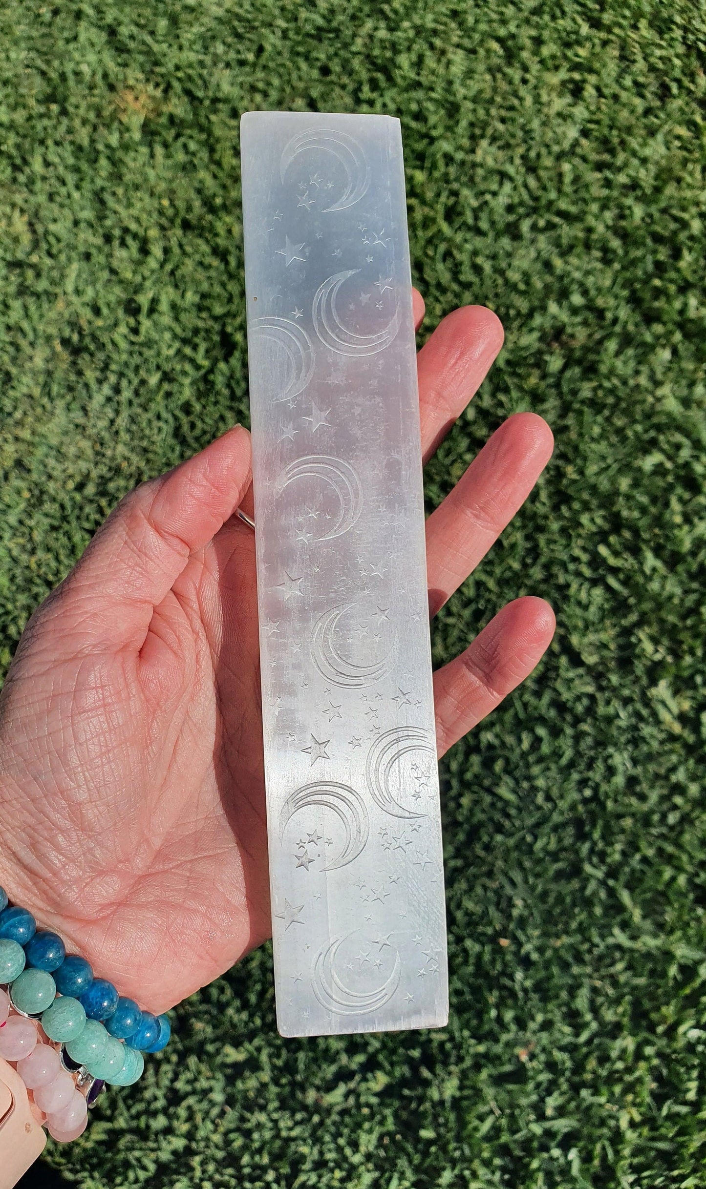 Selenite Moon cleansing stick