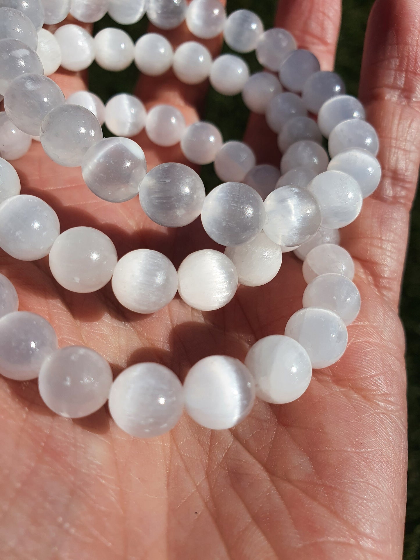 Selenite 8mm bracelet