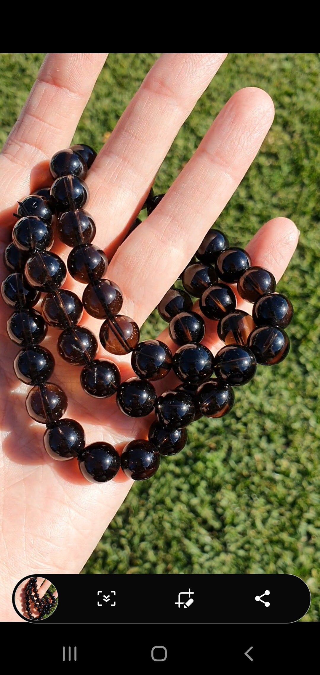 Smoky Quartz 10mm bracelet