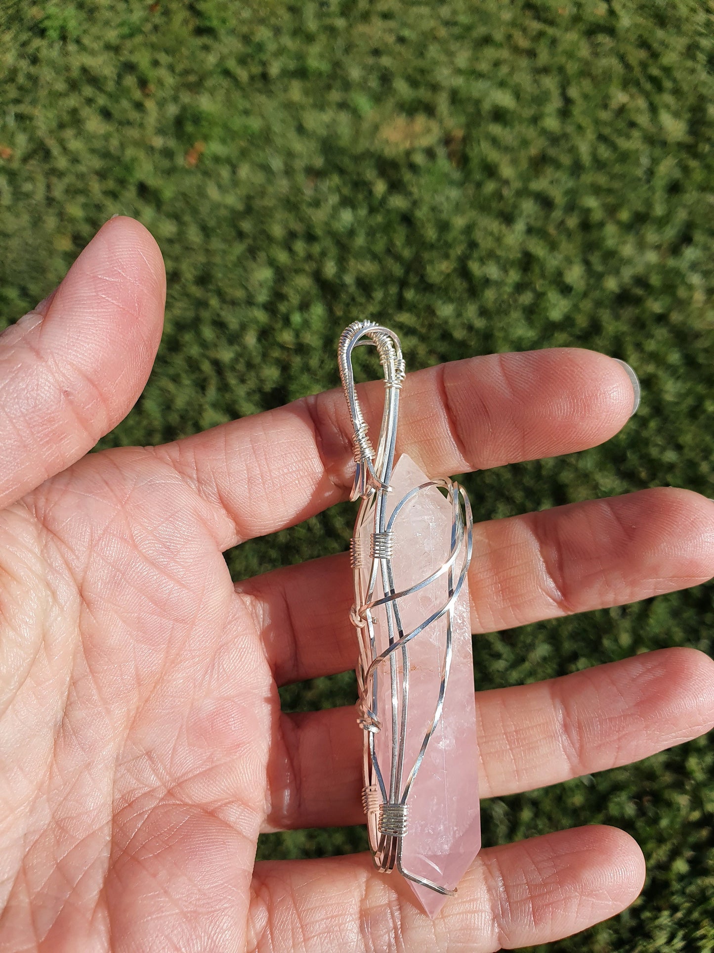 Rose Quart pendant