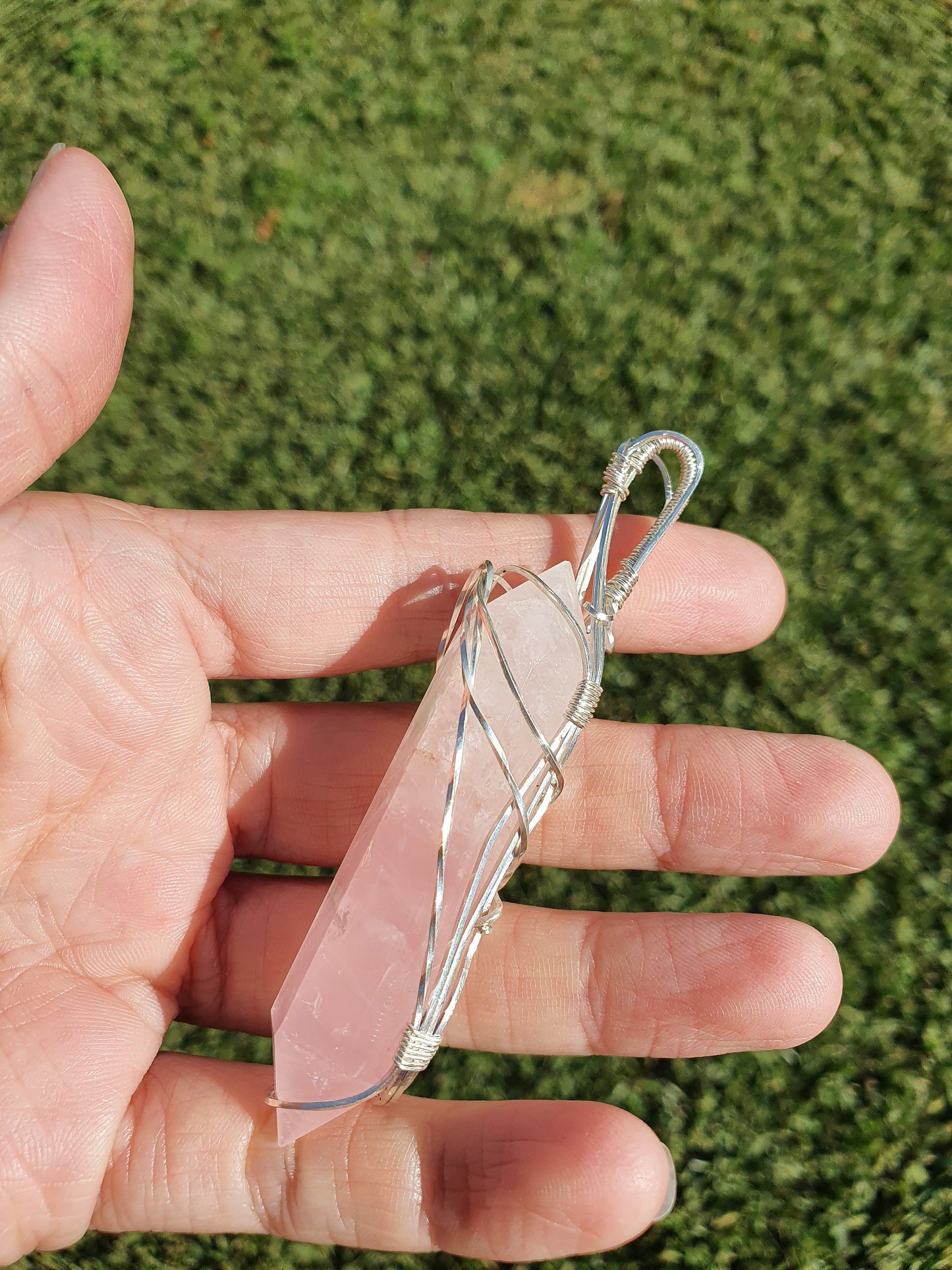 Rose Quart pendant