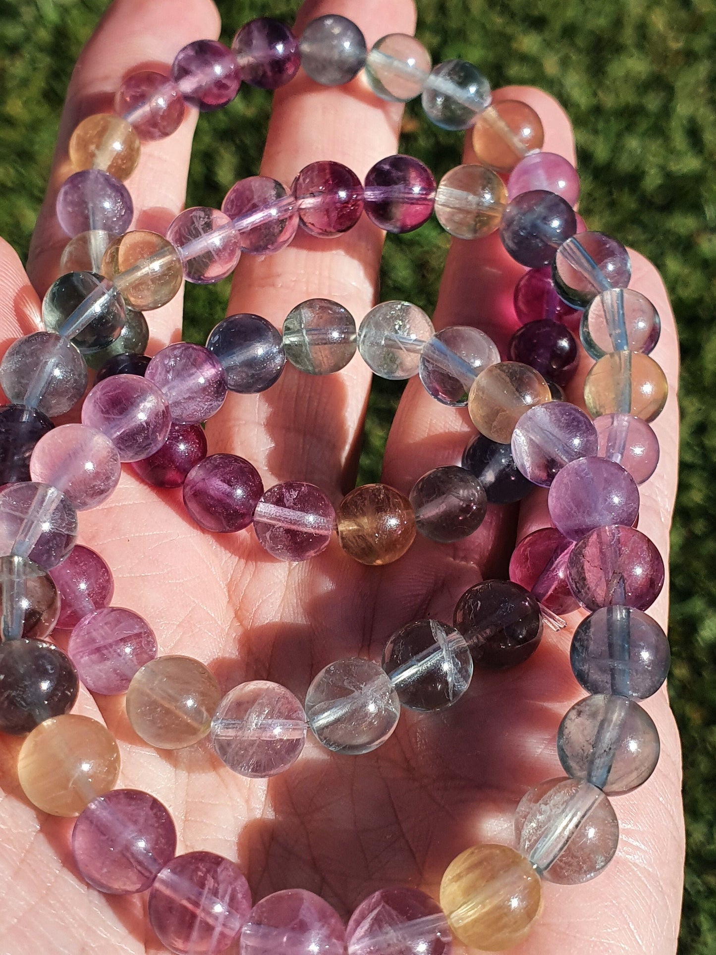 Rainbow fluorite 8mm bracelet