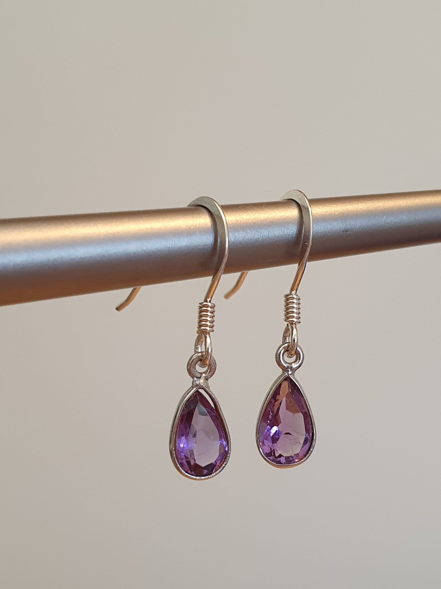 Gem drop earring