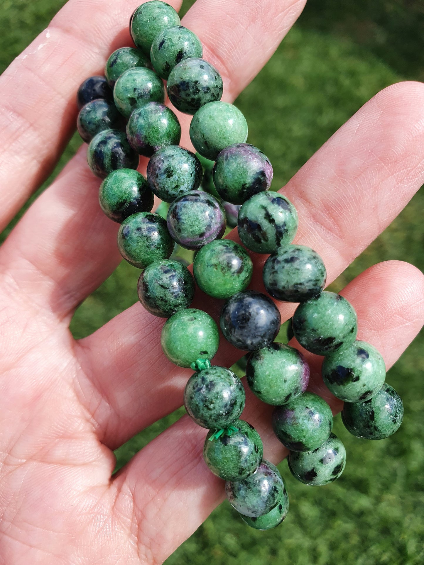 Ruby Zoisite 8mm bracelet