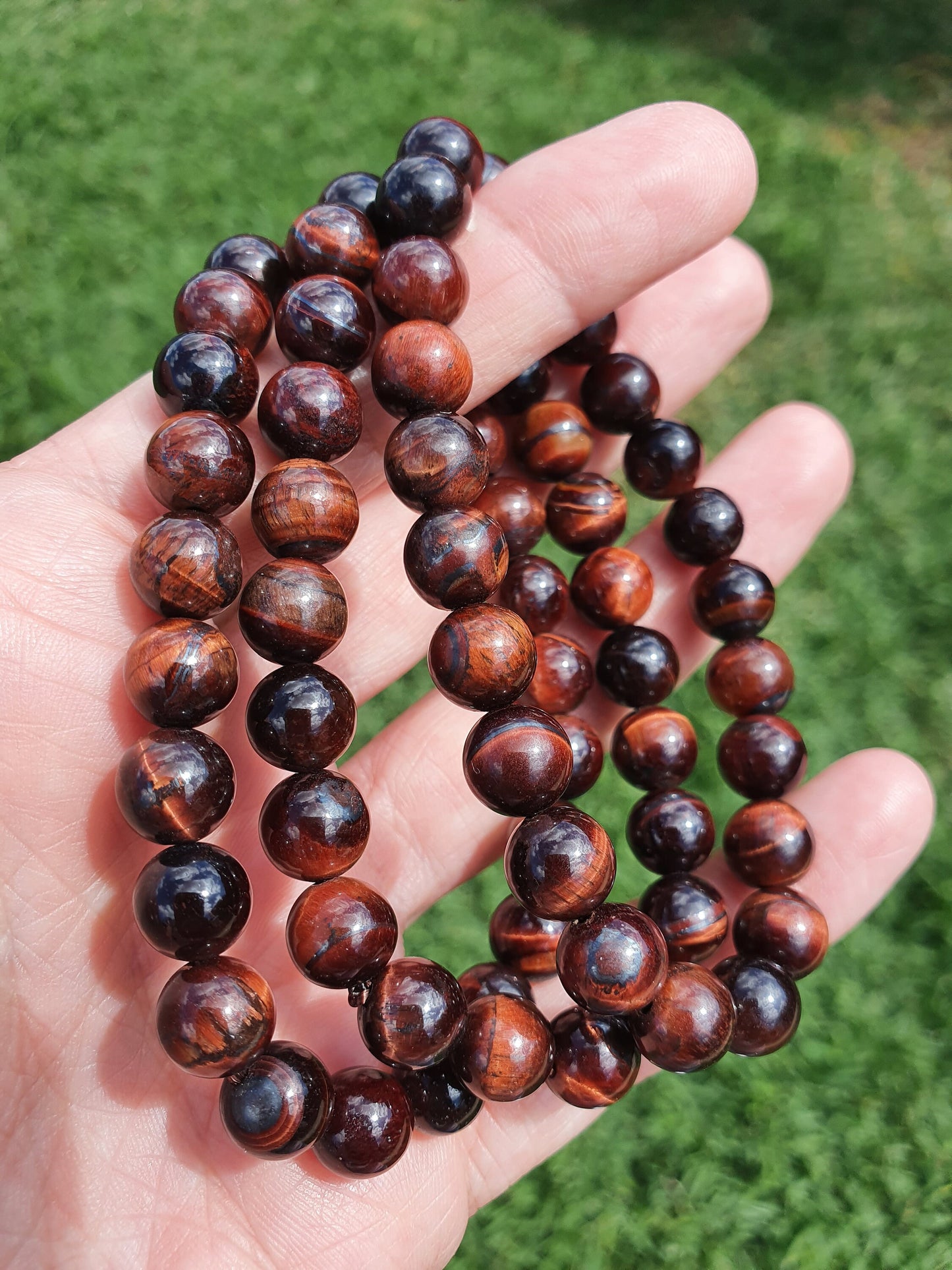 Red Tigers eye 8mm bracelet