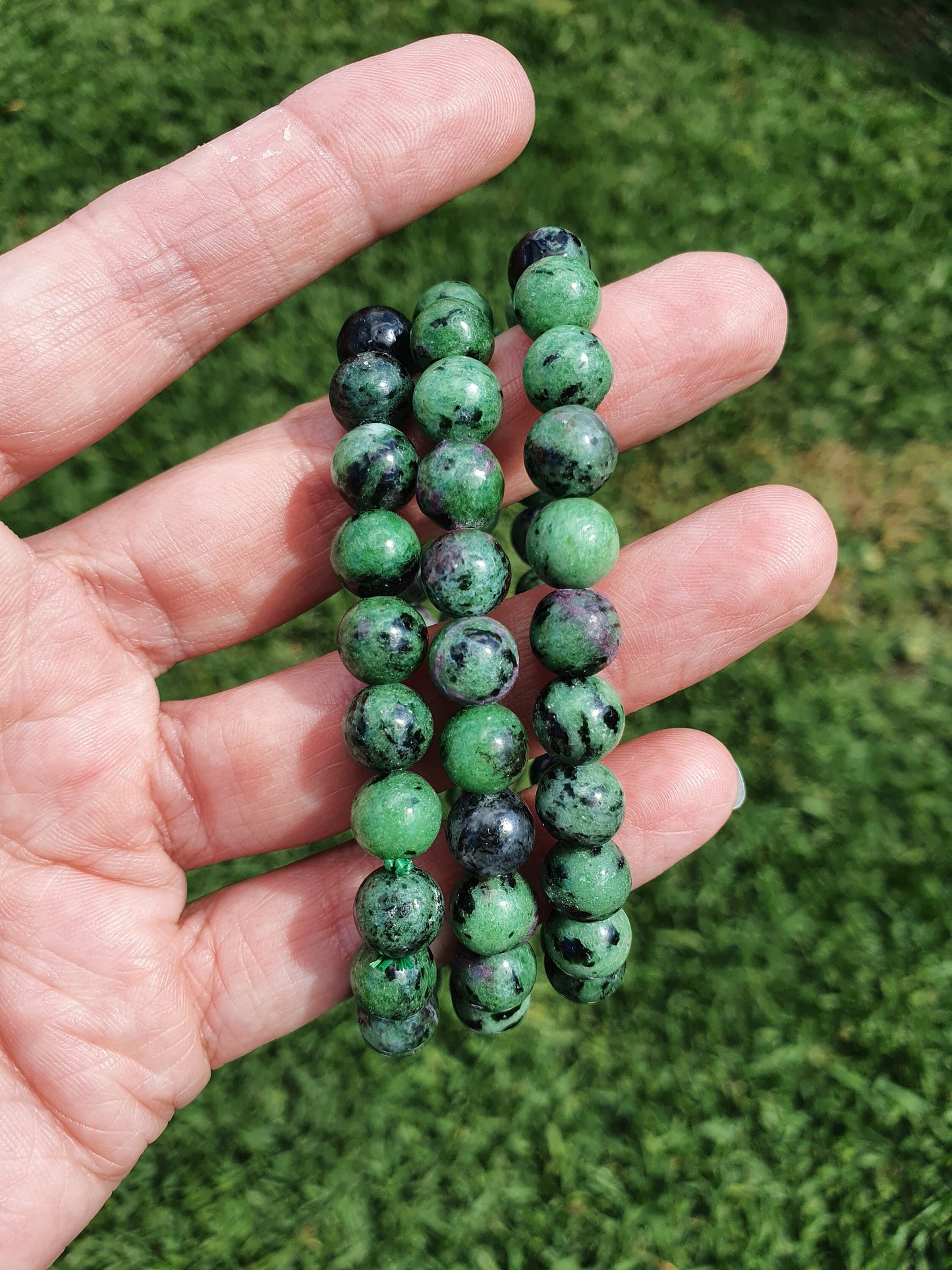 Ruby Zoisite 8mm bracelet
