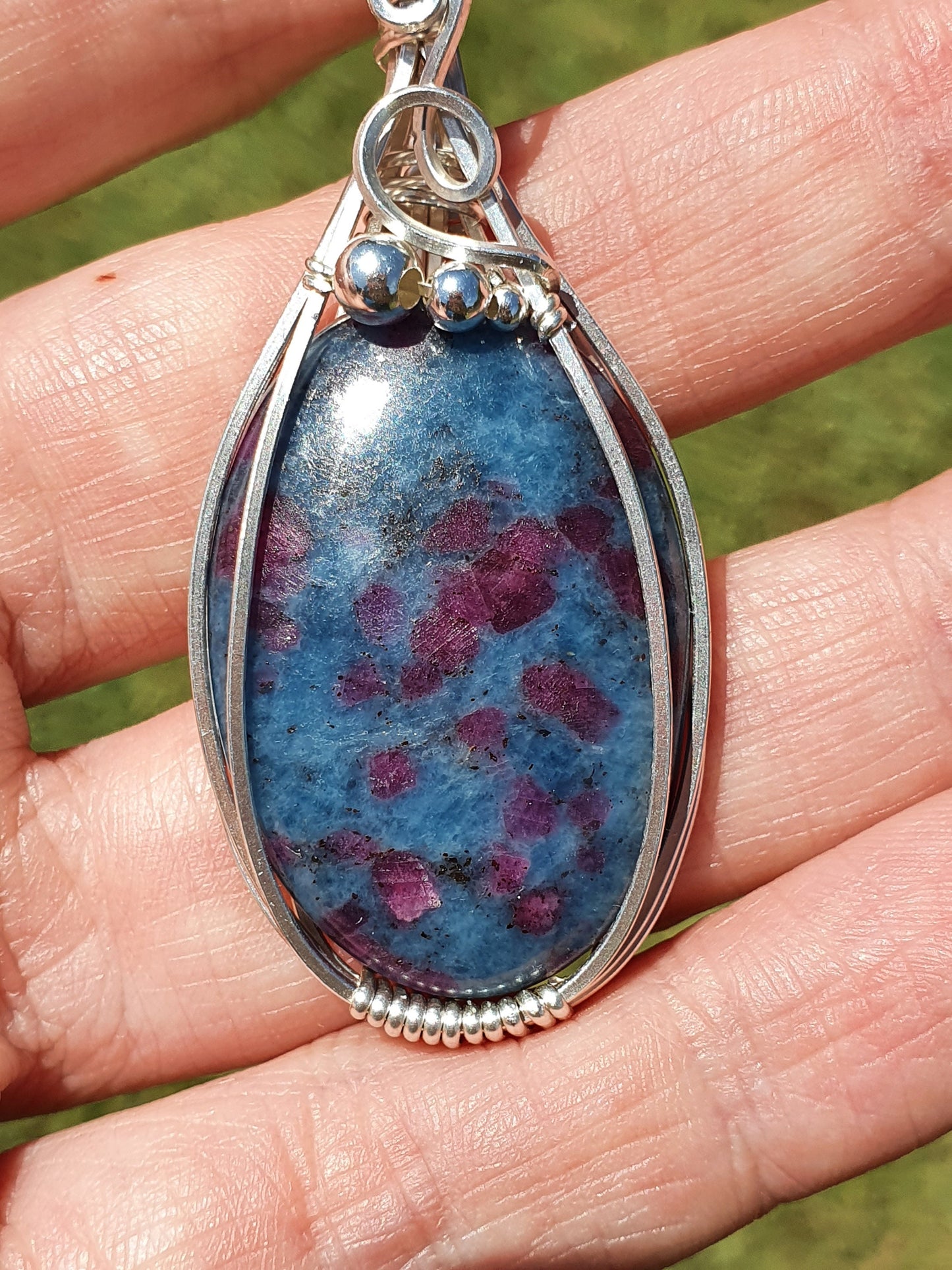Ruby Kyanite pendant