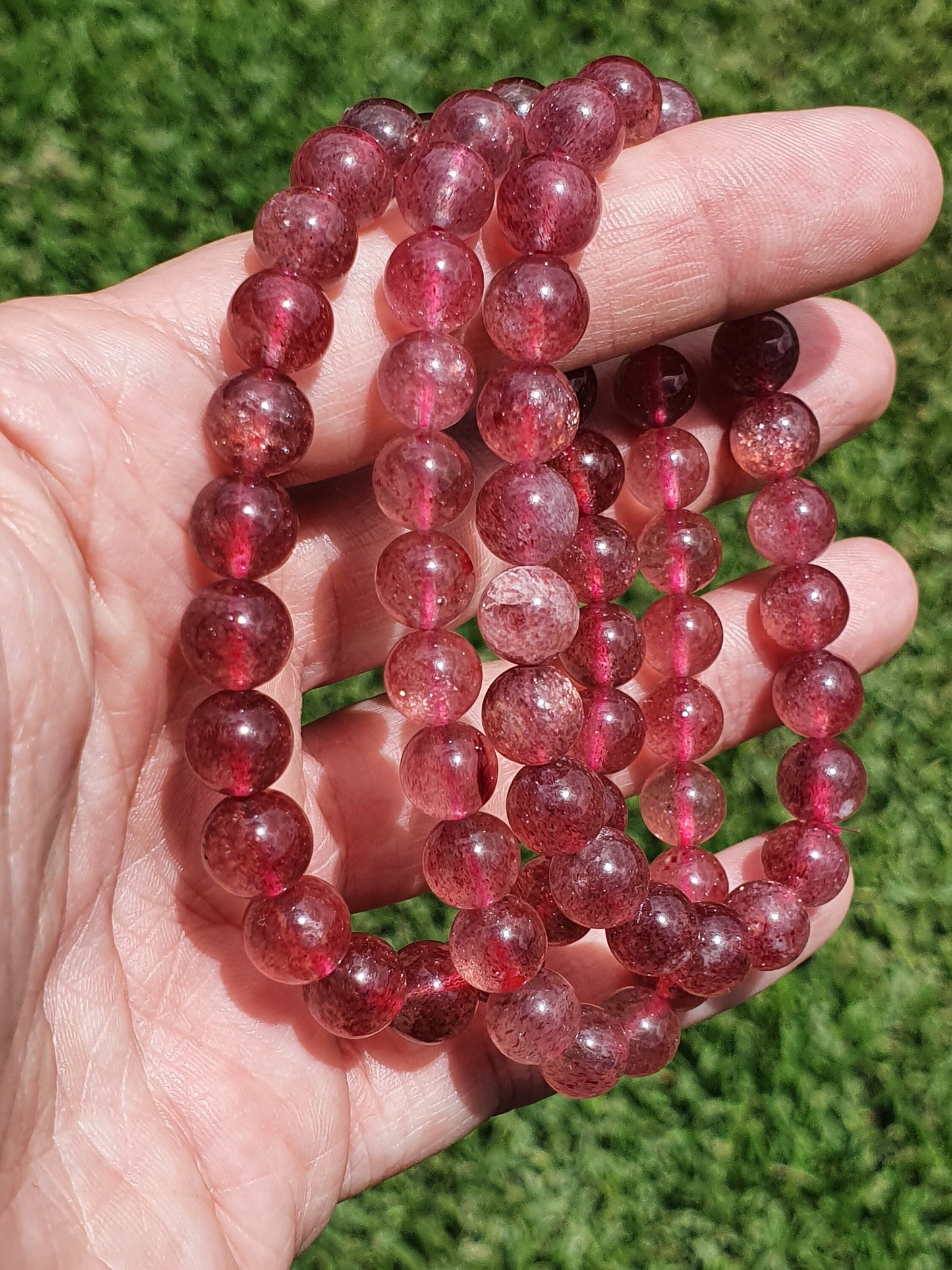 Strawberry Quartz 8mm bracelet