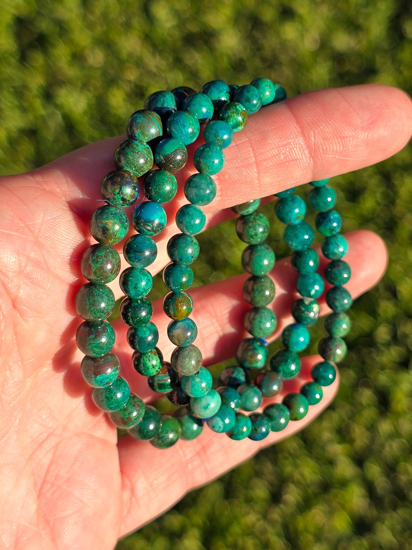 Turquoise 6-7mm bead bracelet