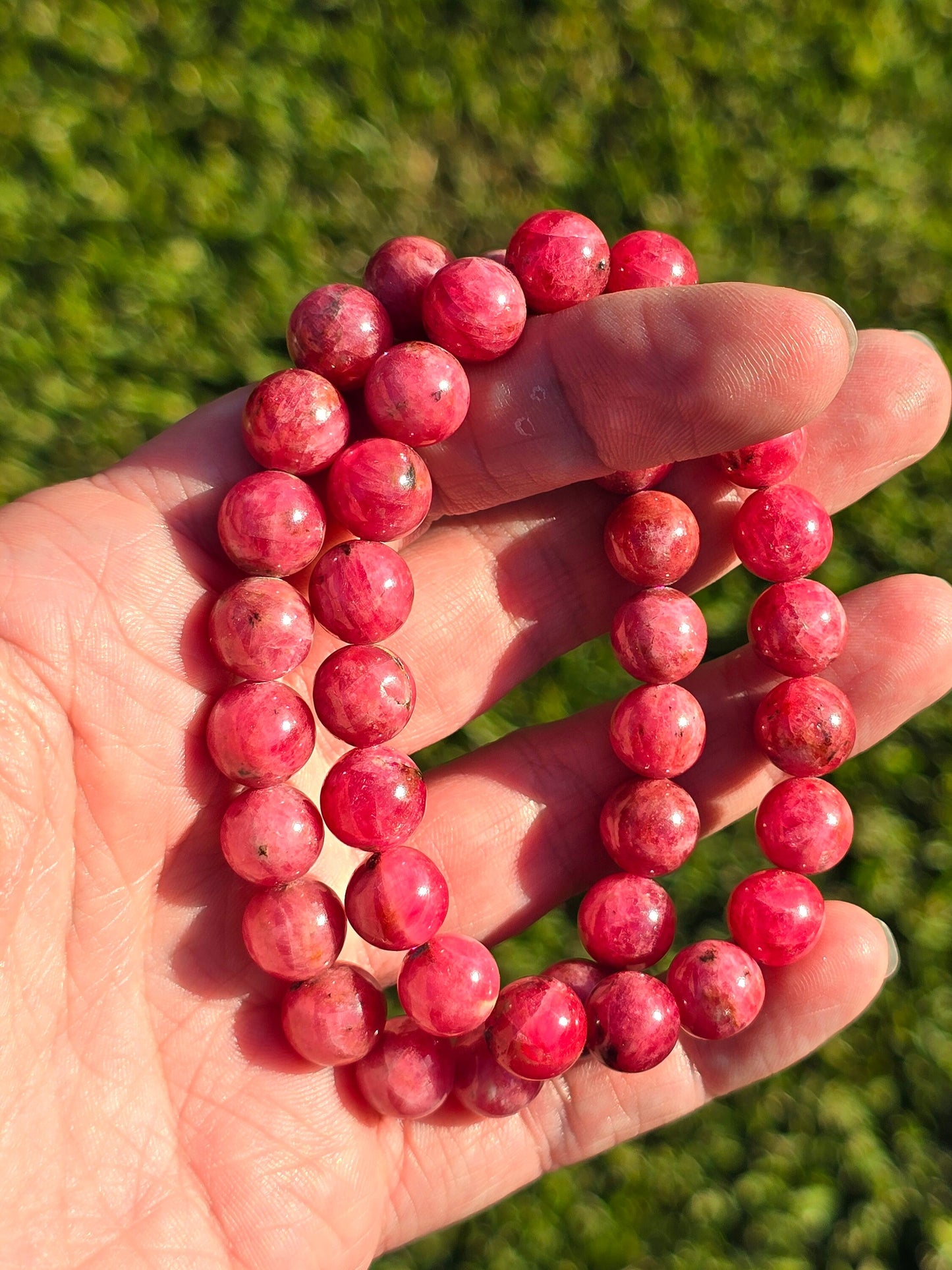 Rhodonite 9-10mm bracelet