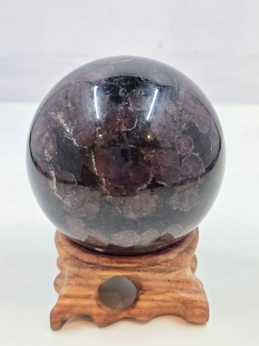 Garnet & Astrophyllite sphere