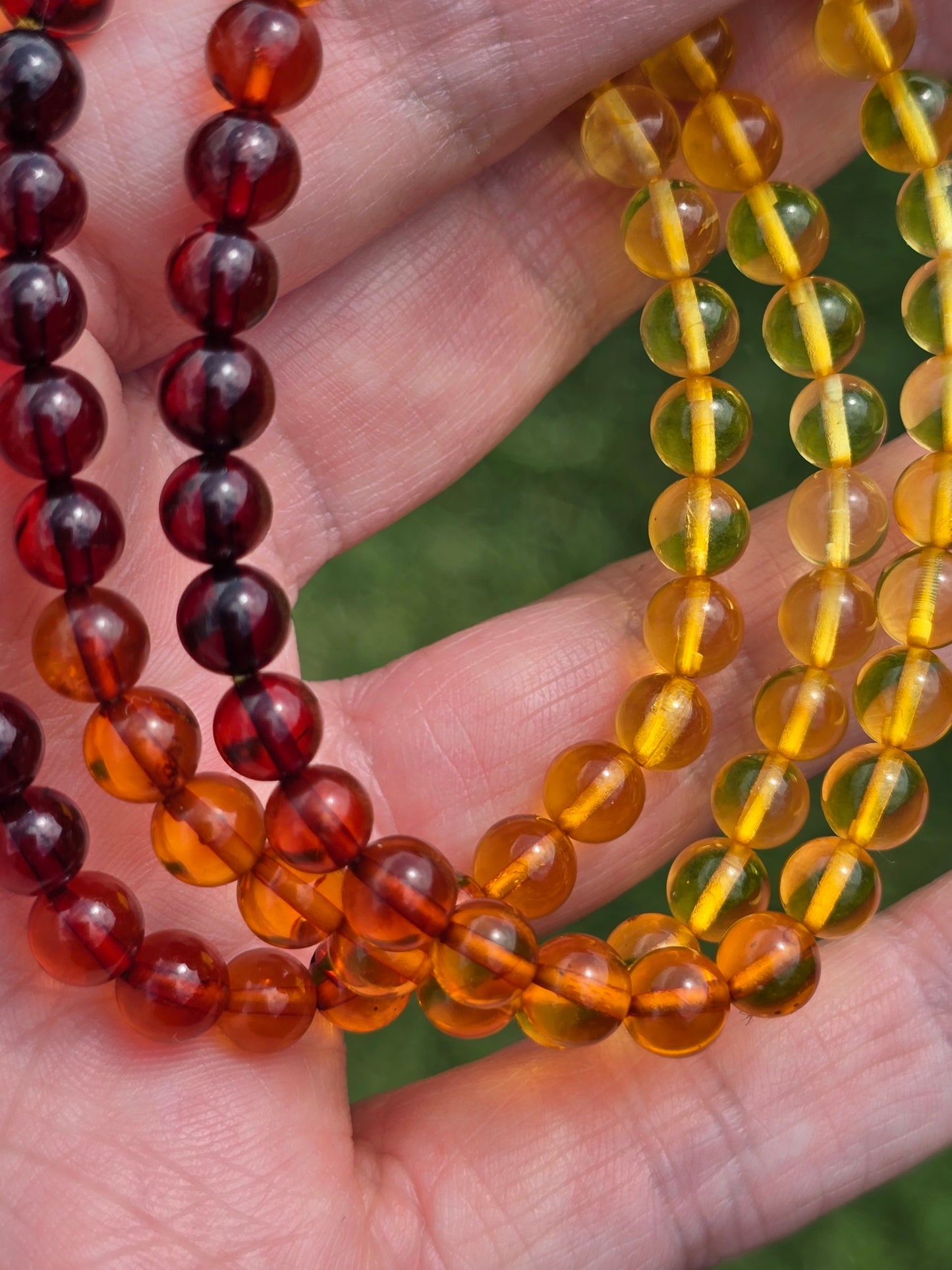 Amber Multi shade 5-6mm bracelet