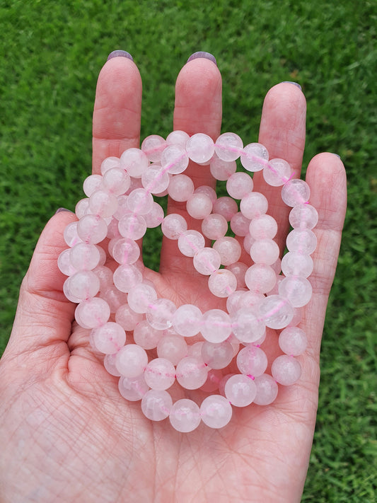 Rose Quartz 8mm bead bracelet