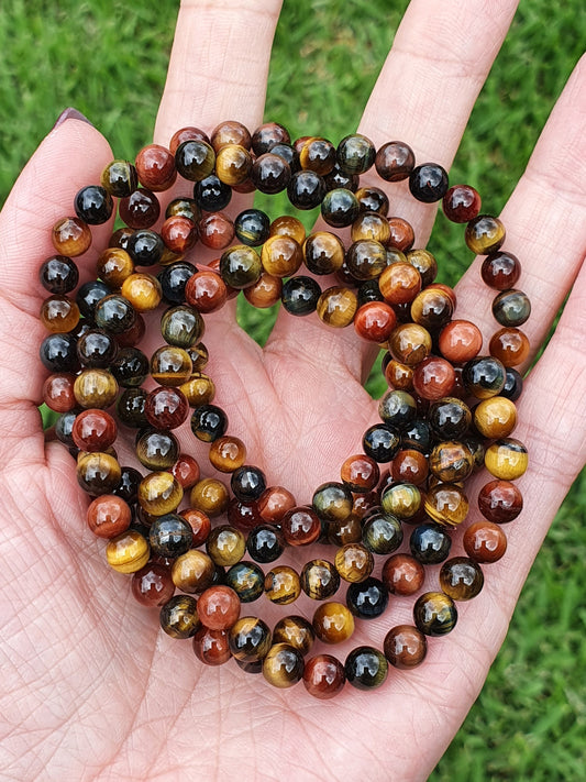 Tigers Eye tri colour 6mm bracelet