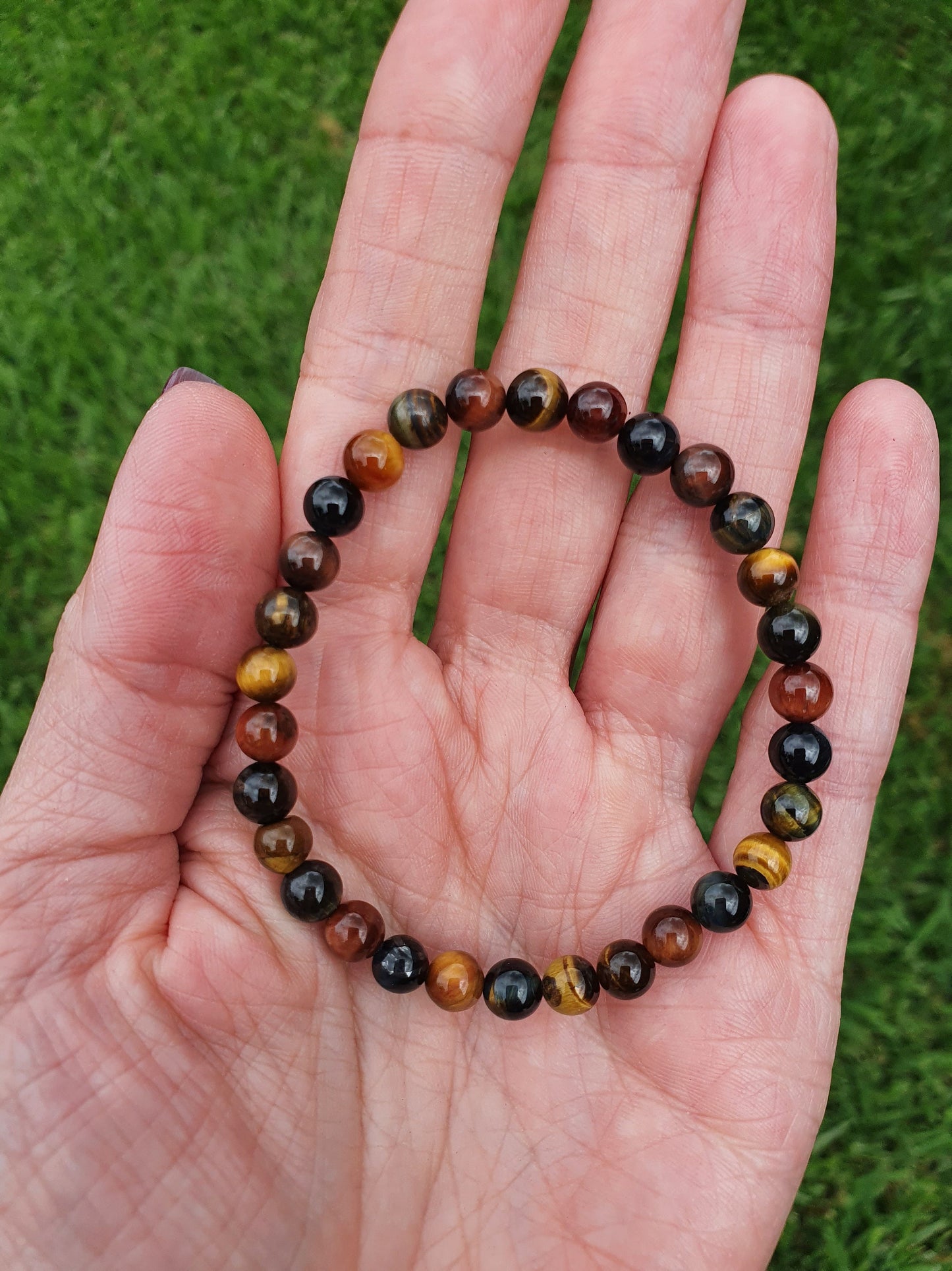 Tigers Eye tri colour 6mm bracelet