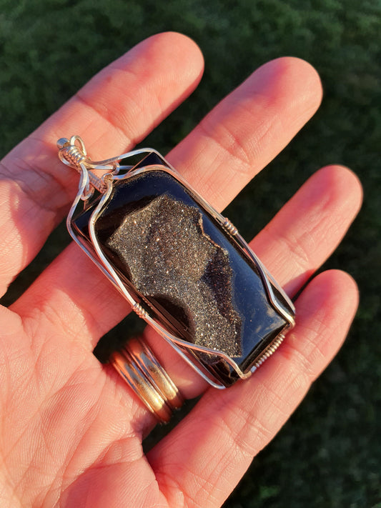Black Onyx druzy