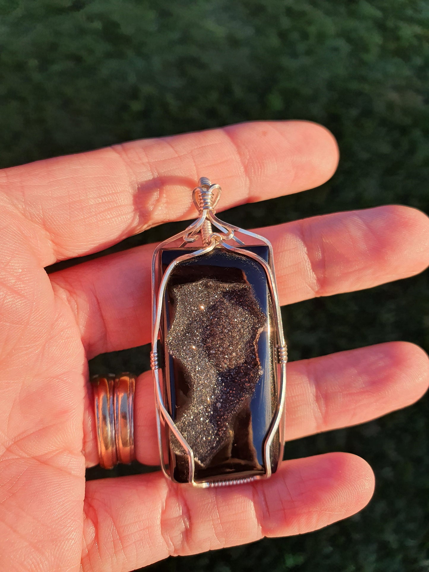 Black Onyx druzy