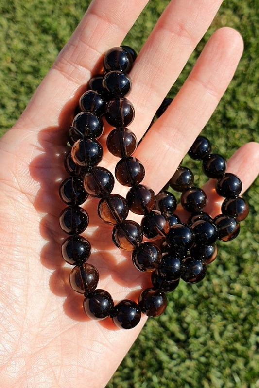 Smoky Quartz 10mm bracelet