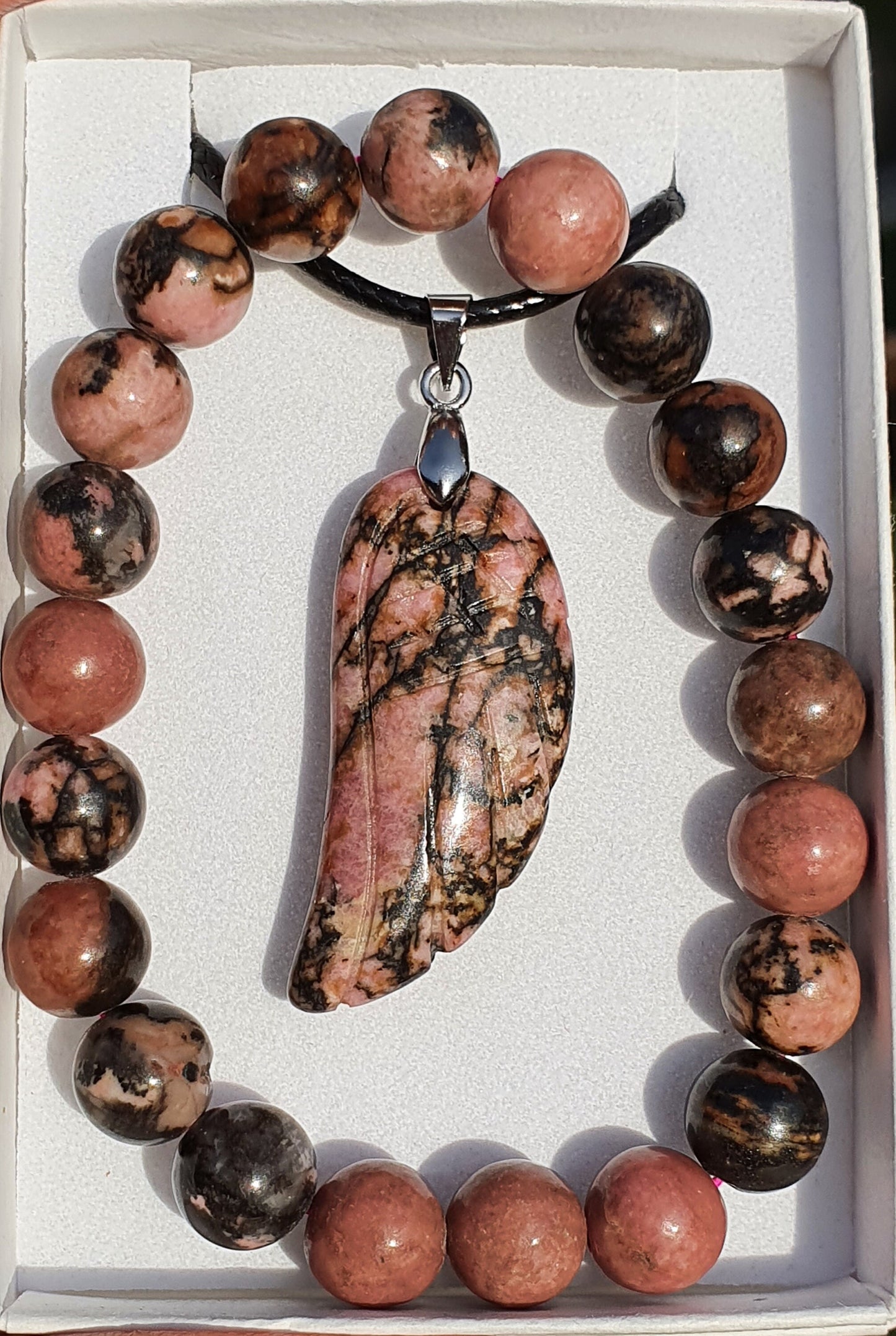 Angel wing & bracelet set