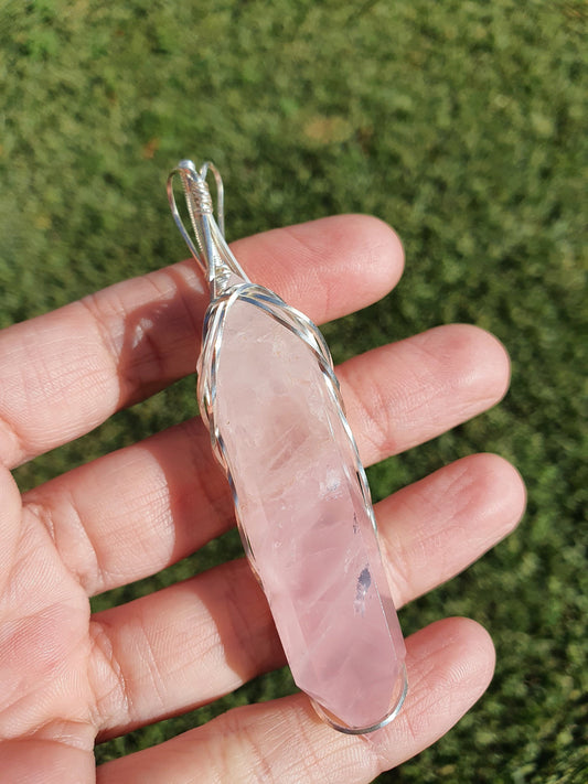 Rose Quart pendant