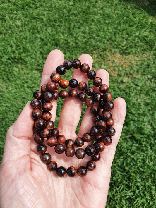 Red Tigers eye 8mm bracelet