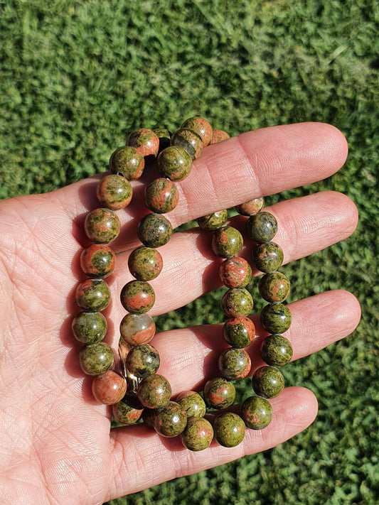 Unakite 8mm bracelet