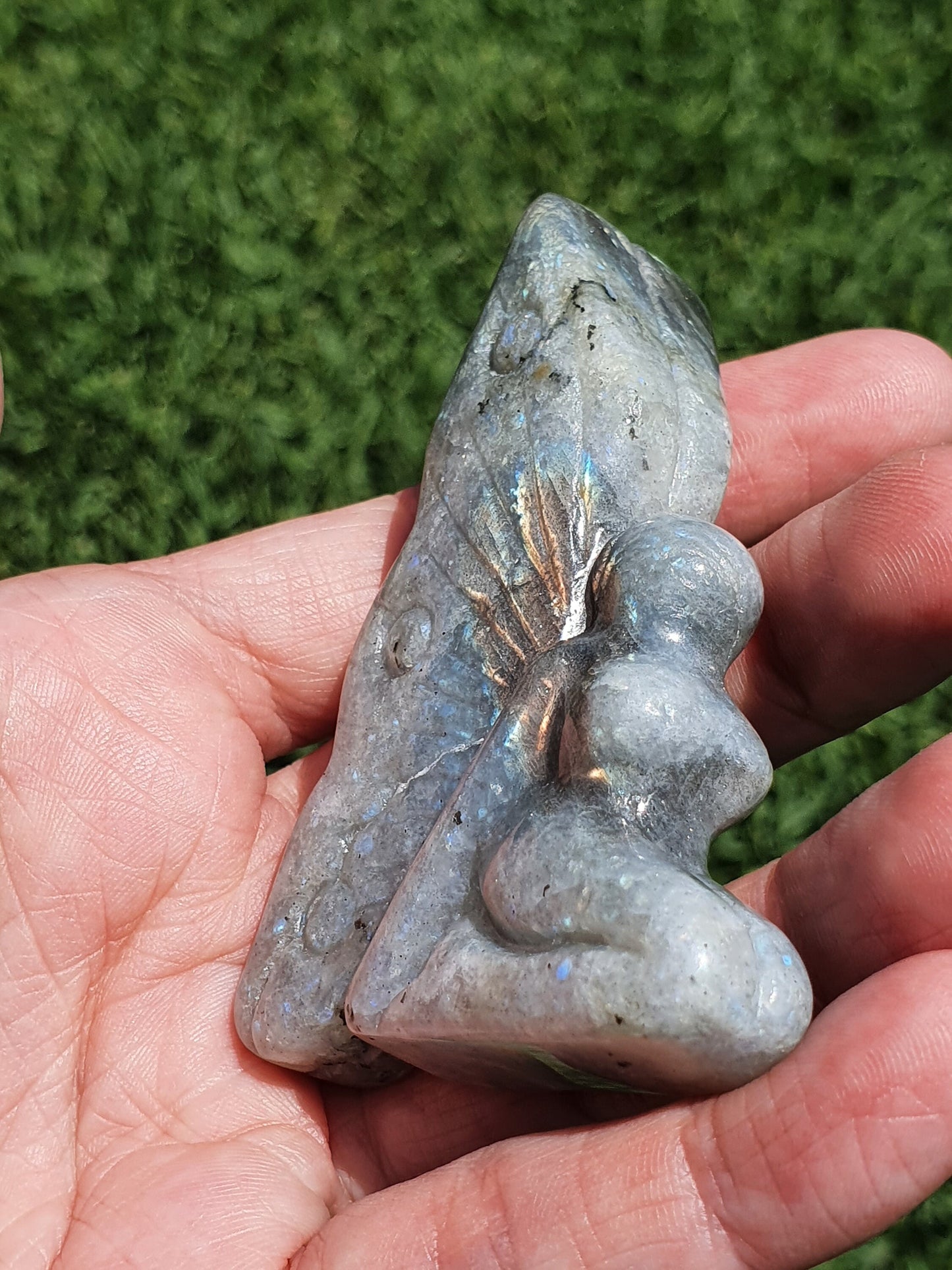 Labradorite Fairy carving