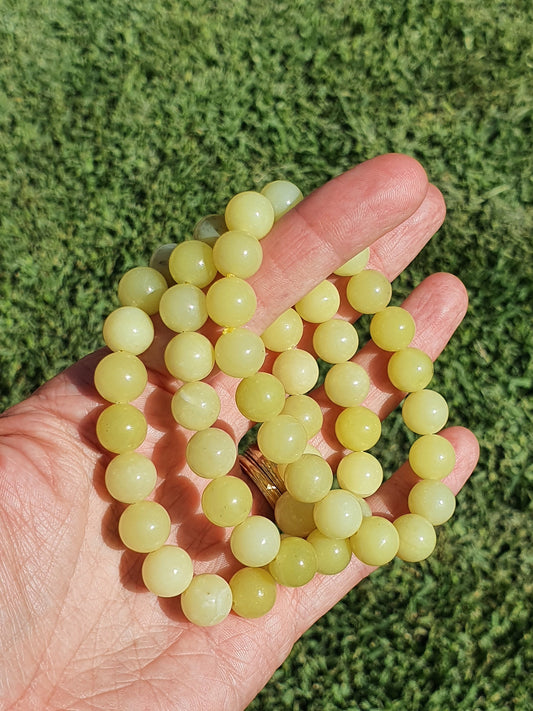 Lemon Jade 10mm bracelet