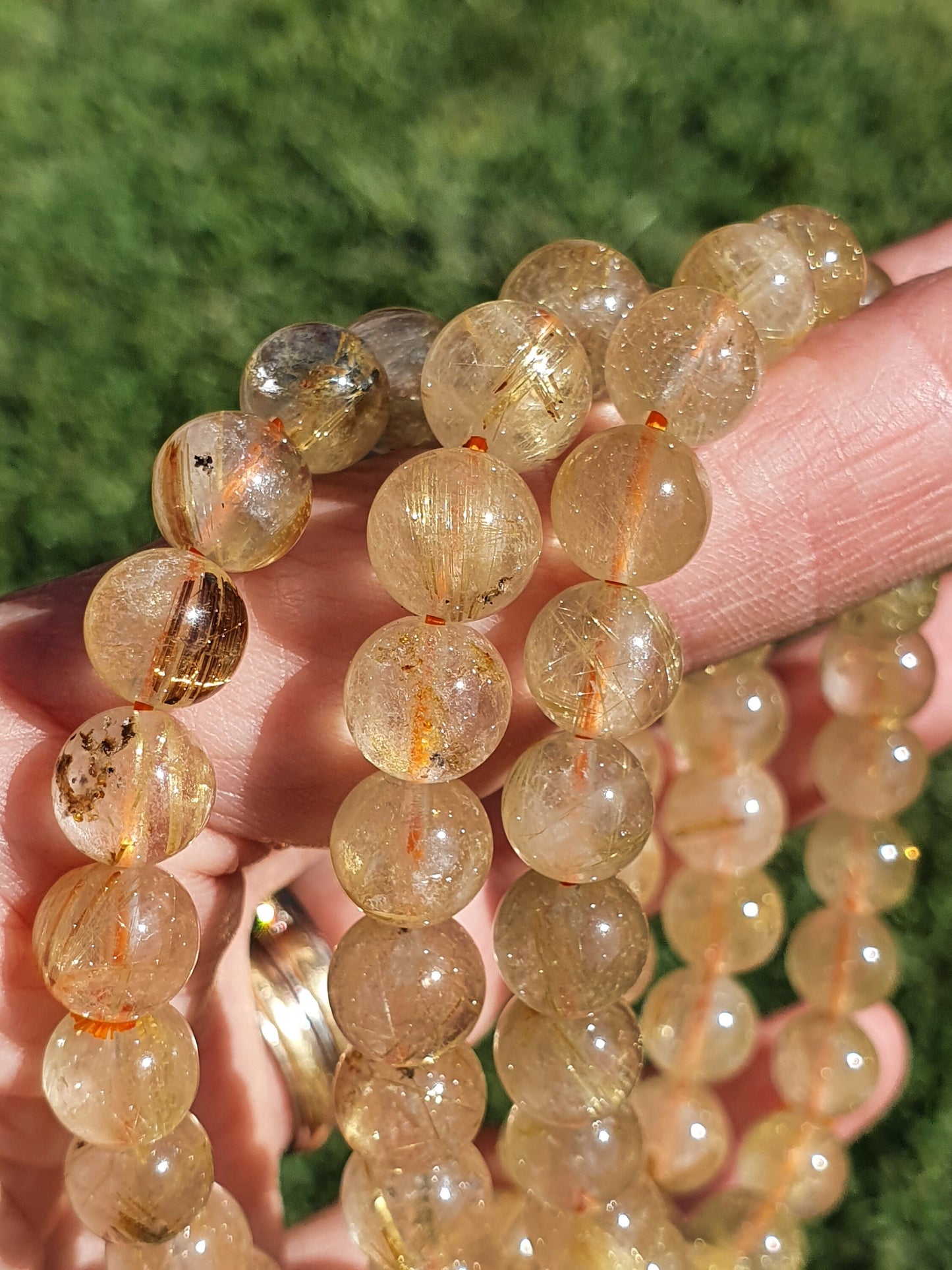 Golden Rutile quartz 8mm bracelet
