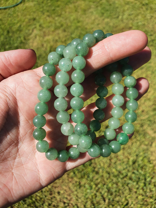 Green Aventurine 8mm bead bracelet