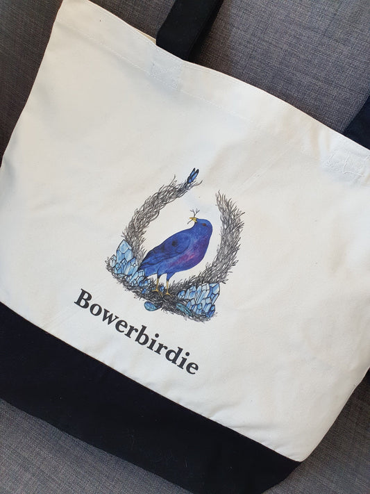 Bowerbirdie cotton tote bag