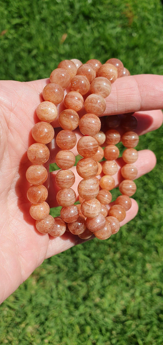 Sunstone 8-9mm bracelet