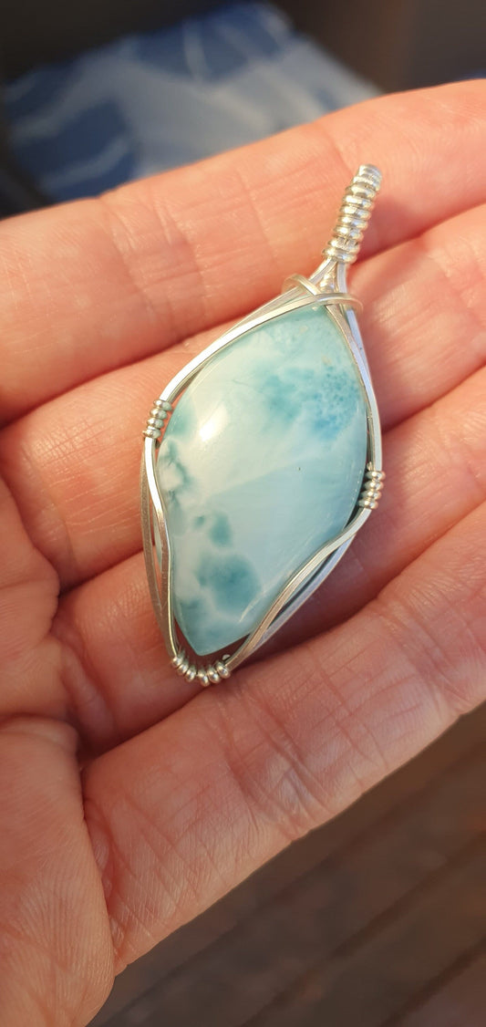 Larimar pendant