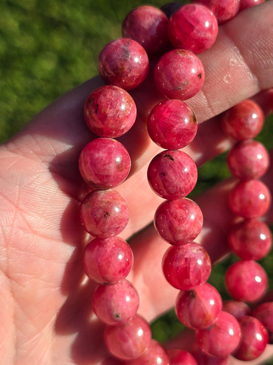 Rhodonite 9-10mm bracelet