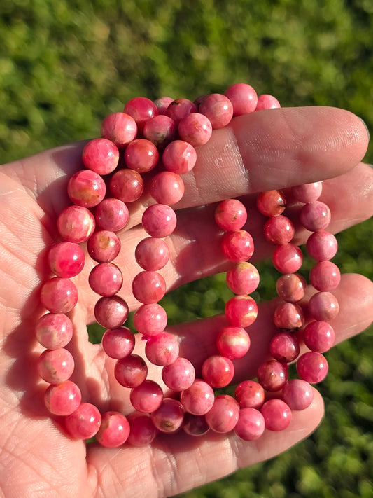 Rhodonite 6-7mm bracelet