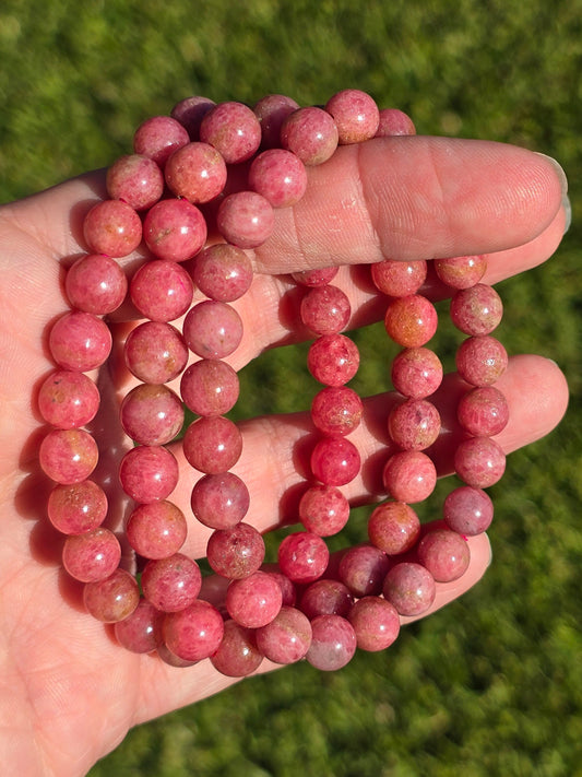 Rhodonite 7-8mm bracelet