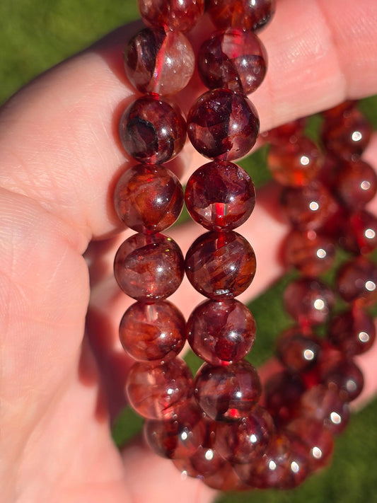 Hematoid /Fire Quartz 8-9mm