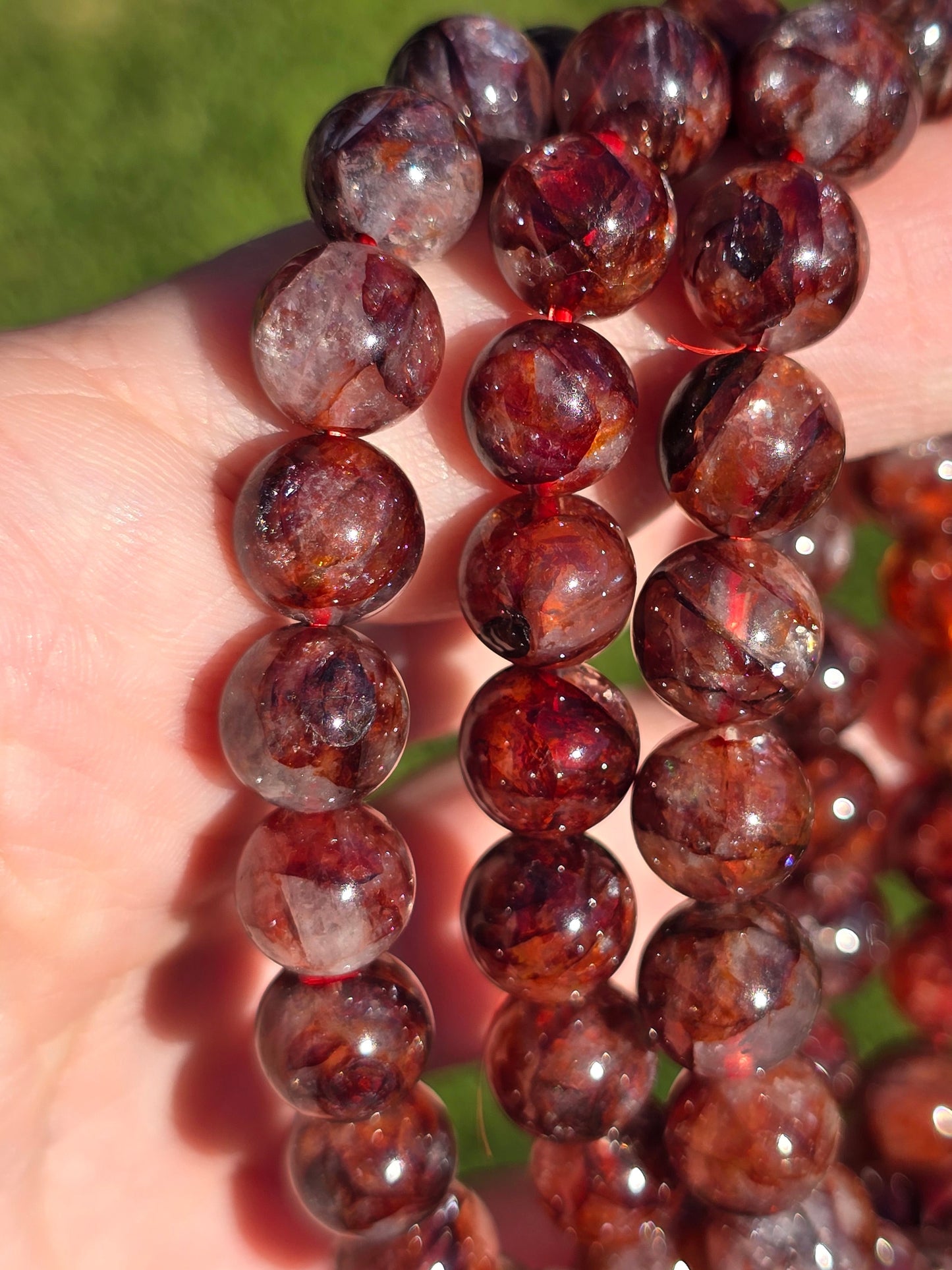 Hematoid /Fire Quartz 8-9mm