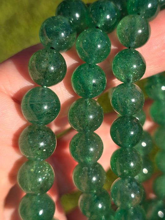 Green Strawberry 8mm bracelet