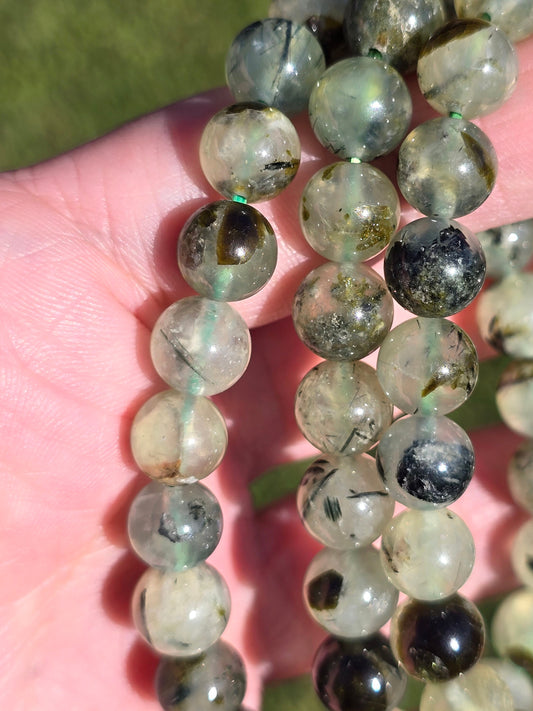 Prehnite 8mm bracelet