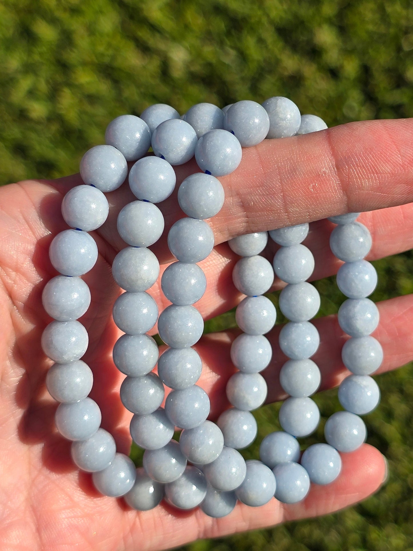 Angelite 8mm bracelet