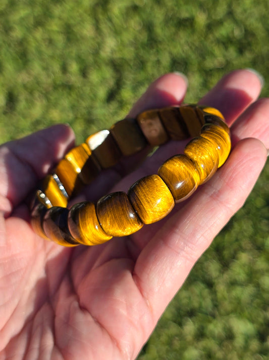 Tiger Eye flat Bracelet