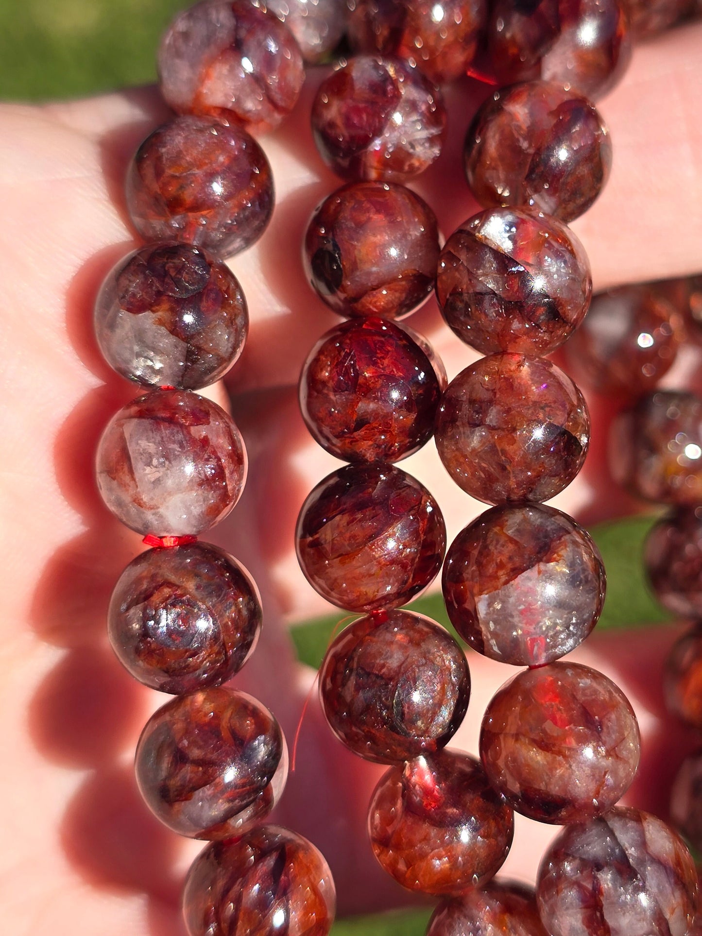 Hematoid /Fire Quartz 8-9mm