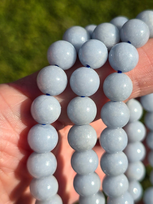 Angelite 8mm bracelet